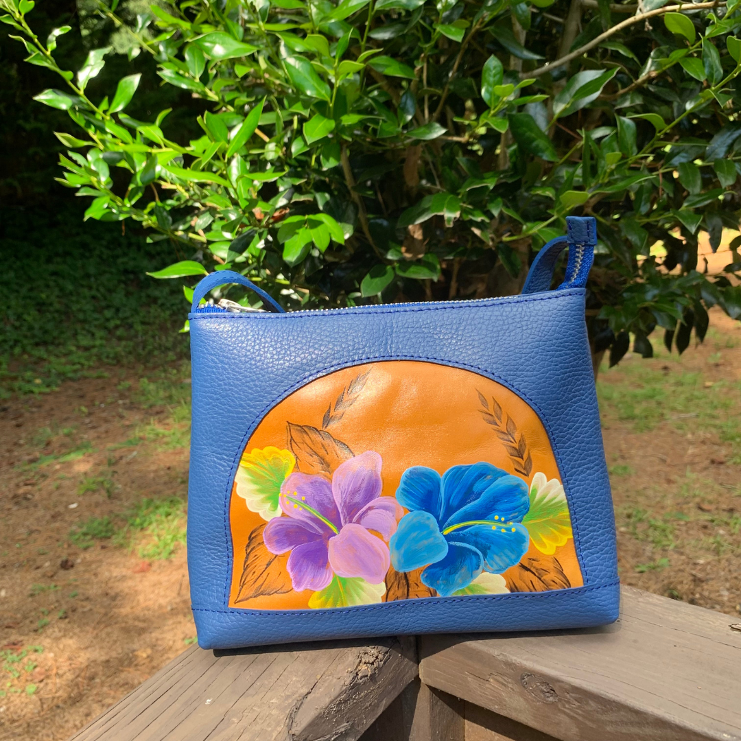 Bolso pequeño cruzado pintado